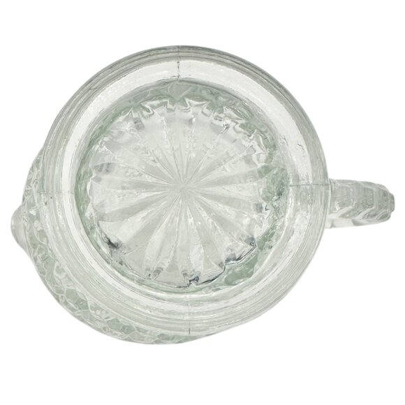 Anchor Hocking Wexford Creamer Pitcher Clear Glass 4.5 inches Tall Vintage - Picture 6 of 7